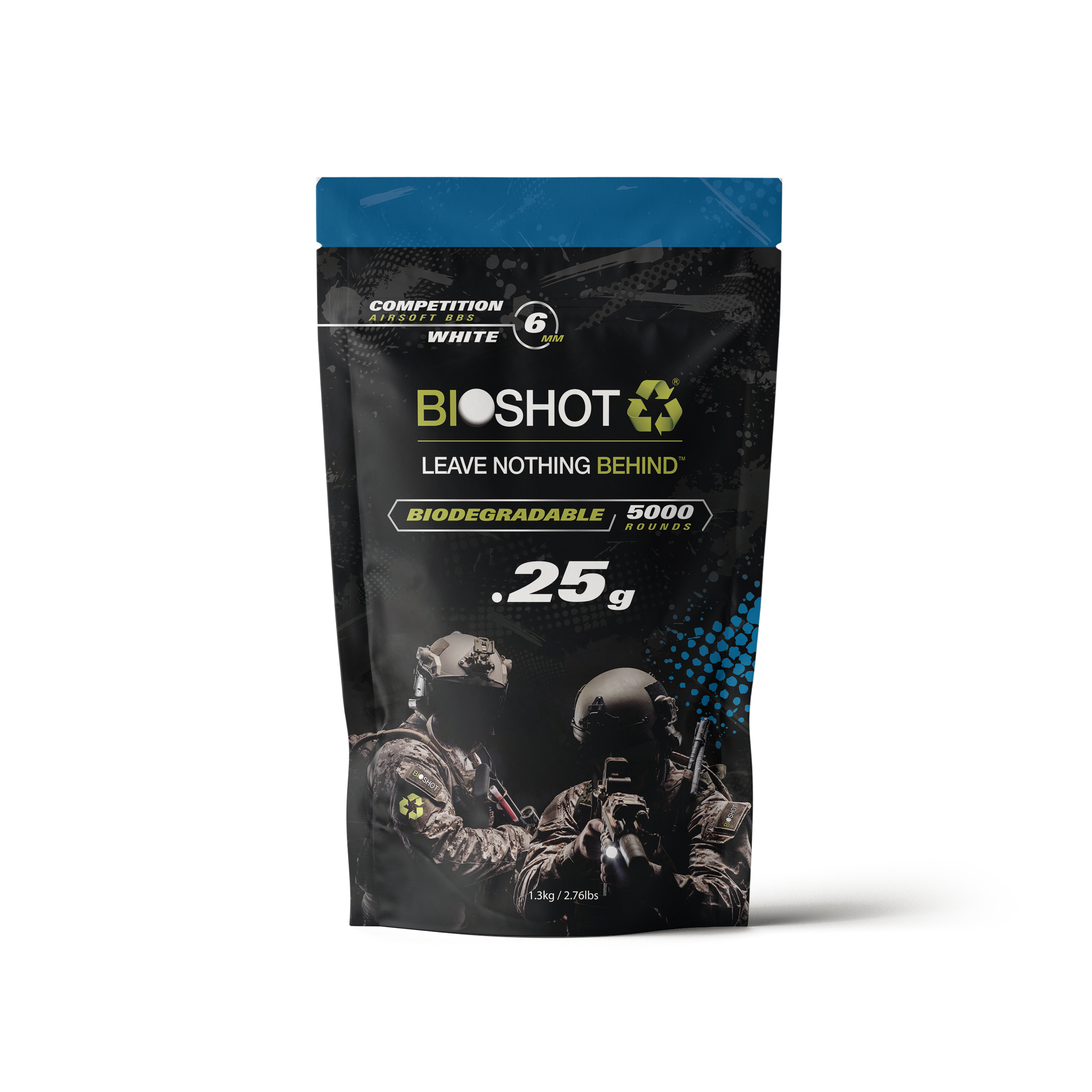 6mm .25g Biodegradable Airsoft (5000 rounds White) – BioShot