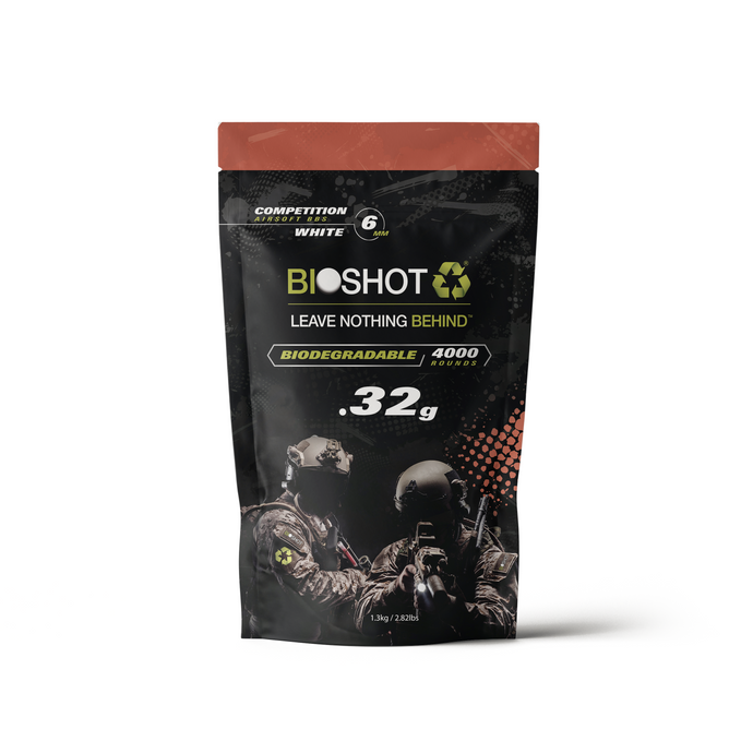 6mm .32g Biodegradable Airsoft (4000 rounds White)