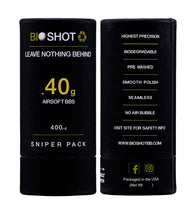 Load image into Gallery viewer, BioShot .40g 400 Round Sniper Pack Competition Grade Biodegradable 6mm Airsoft bbs