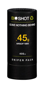 BioShot .45g 400 Round Sniper Pack Competition Grade Biodegradable 6mm Airsoft bbs